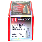 Hornady Hornady .310dia 7.62Cal 123gr interlock 100ct (3140)