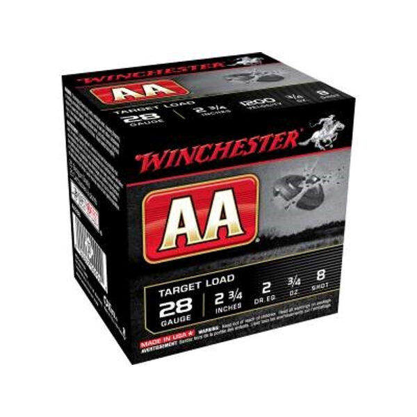 Winchester AA Target 28ga 2 3/4", 3/4oz #8 Lead (AA288) — Eagle Firearms