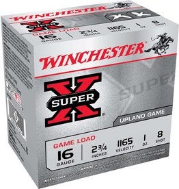 Winchester Winchester Super X 16ga 2 3/4", 1oz #8 Lead (XU168)