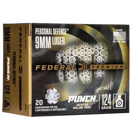 Federal Federal Premium 9mm Luger 124gr Punch JHP (PD9P1)