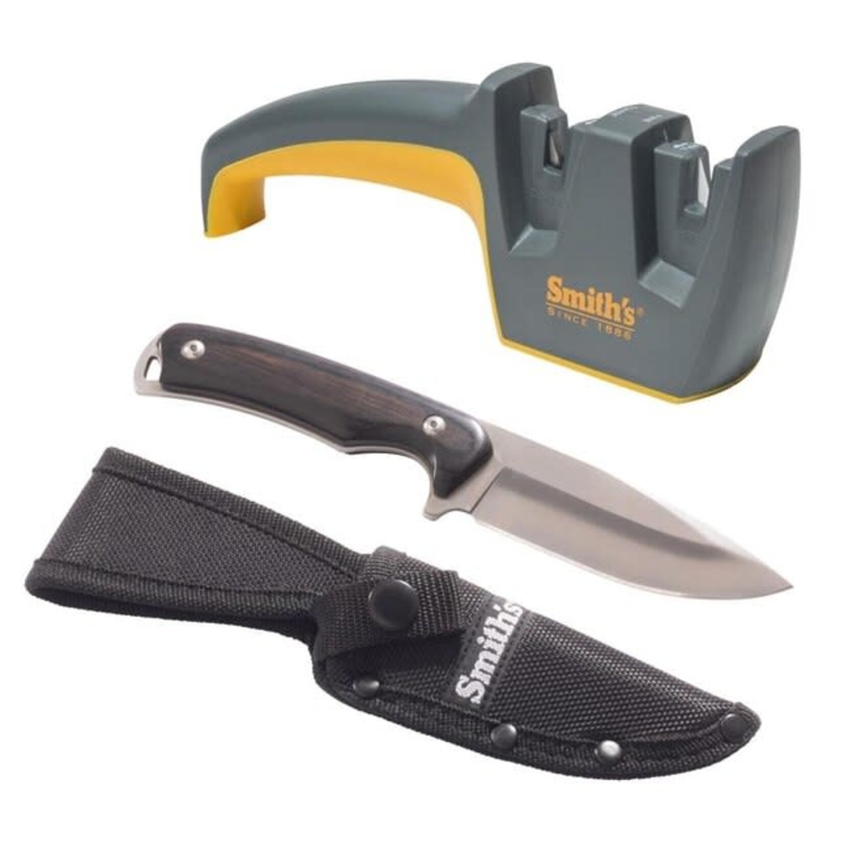 Smith's Smith's Edge Sport Combo, Fixed Blade Knife w/ Sharpener (51238)
