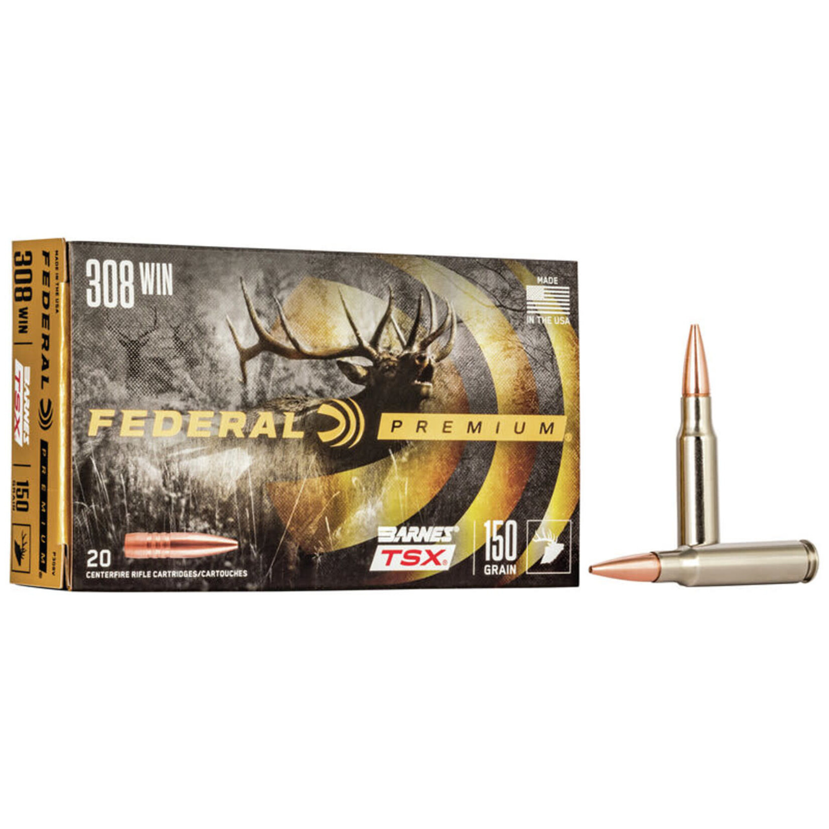 Federal Federal Premium 308 Win 150gr Barnes TSX (P308V)