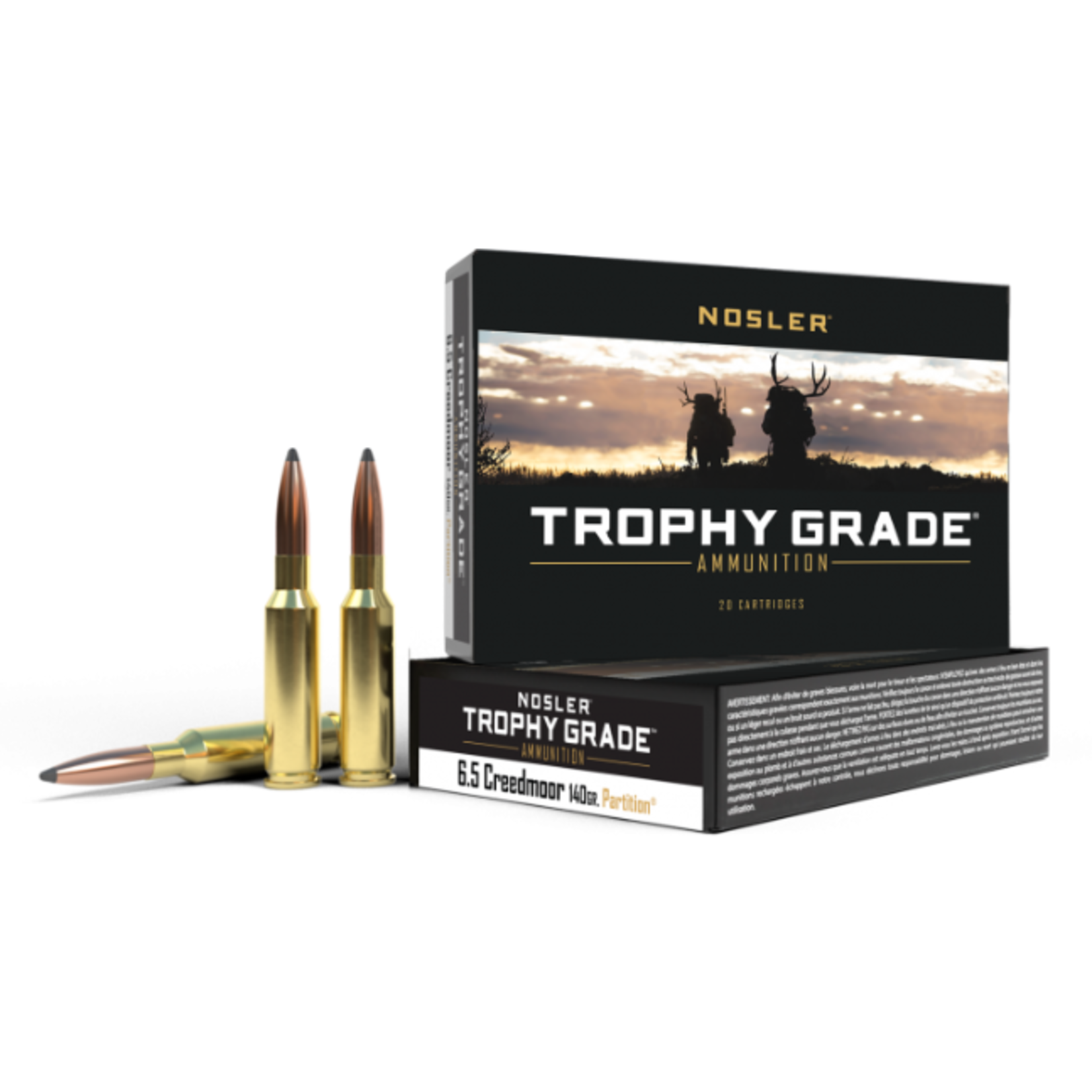 Nosler Nosler Trophy Grade 6.5 Creedmoor 140gr Partition (61016)