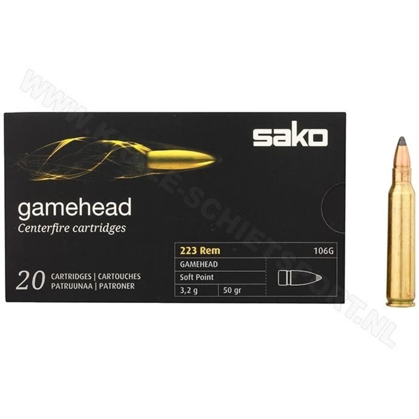 Sako Sako Gamehead 223 Rem 50gr SP (C611106GSA10)