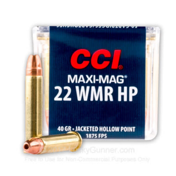 CCI 22 WMR Maxi-Mag 40gr JHP 50rd box (0024) — Eagle Firearms