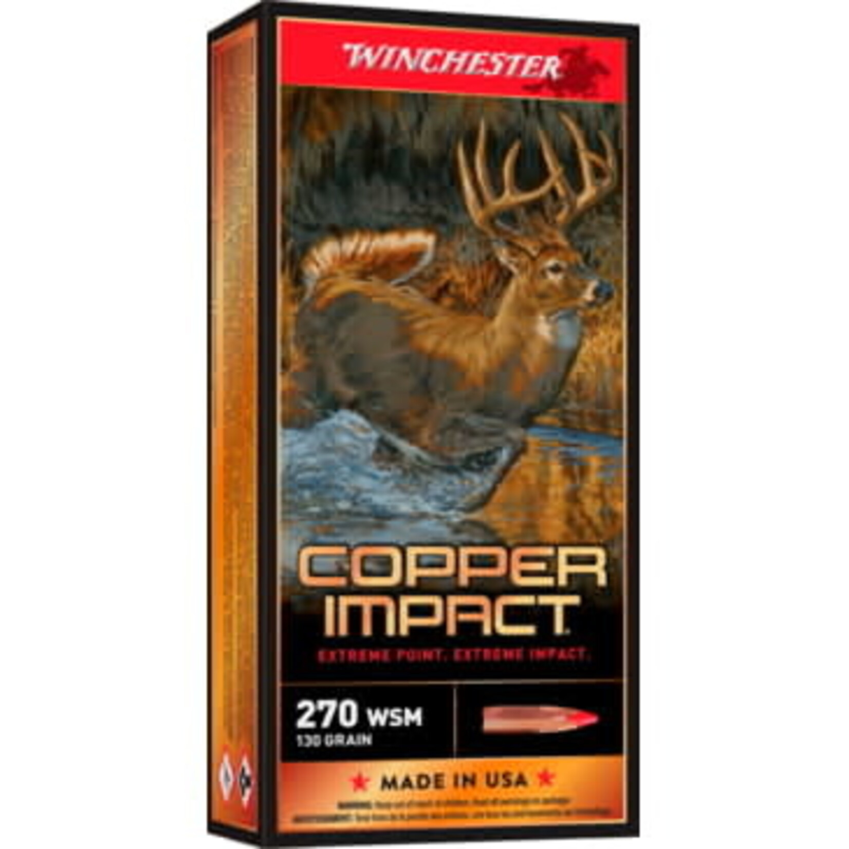 Winchester Winchester Deer Season XP 270 WSM 130gr Copper Impact (X270SDSLF)