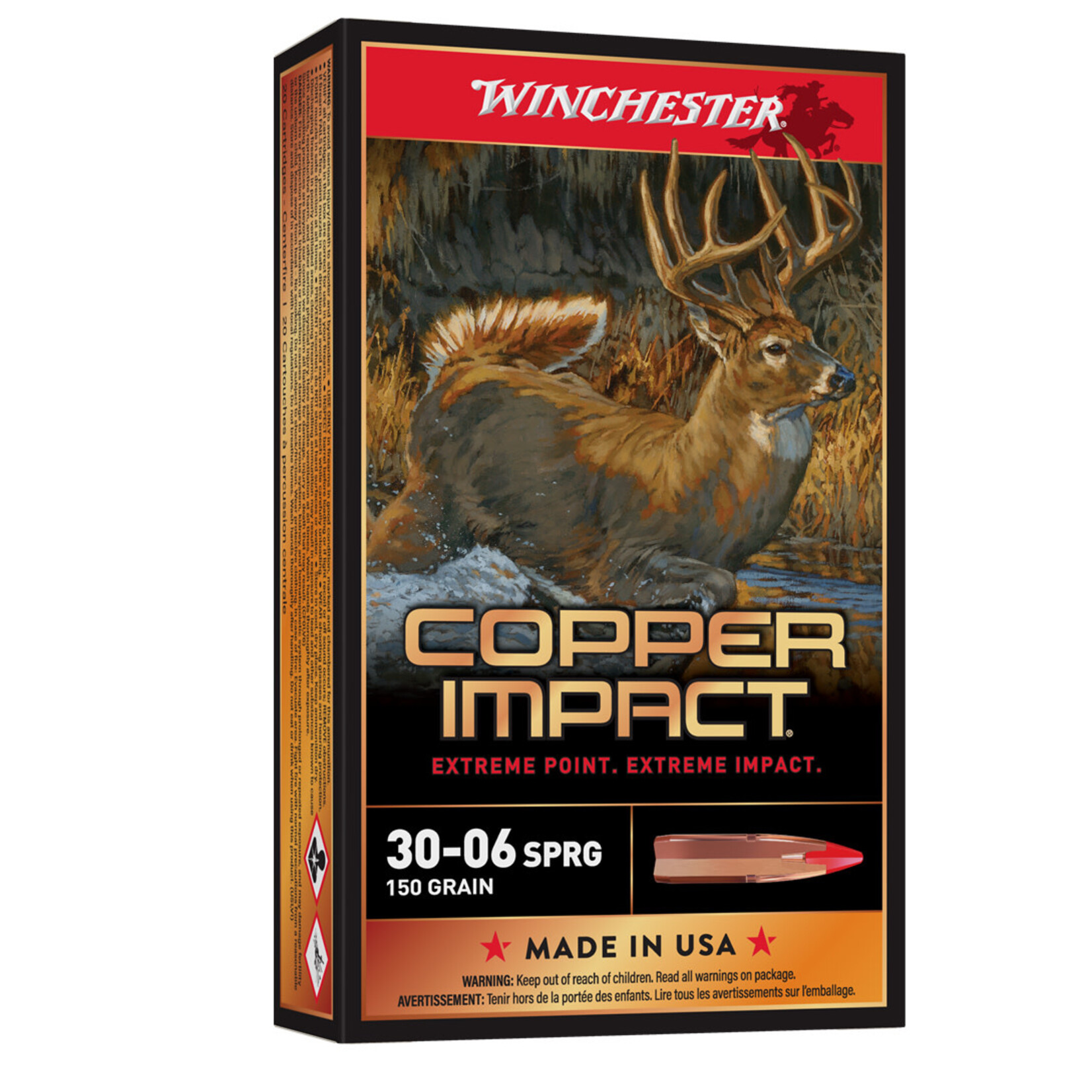 Winchester Winchester 30-06 Sprg. 150gr Copper Impact (X3006CLF)