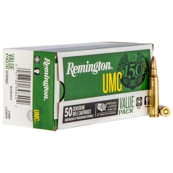 Remington UMC 223 Rem 55gr FMJ 50rds (23966) — Eagle Firearms