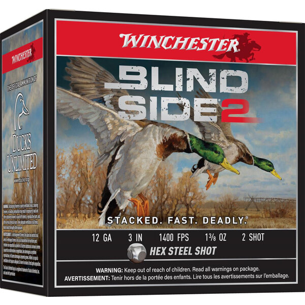 Winchester Blind Side 2 12ga 3", 1 3/8oz #2 Steel (XBS1232) — Eagle Firearms