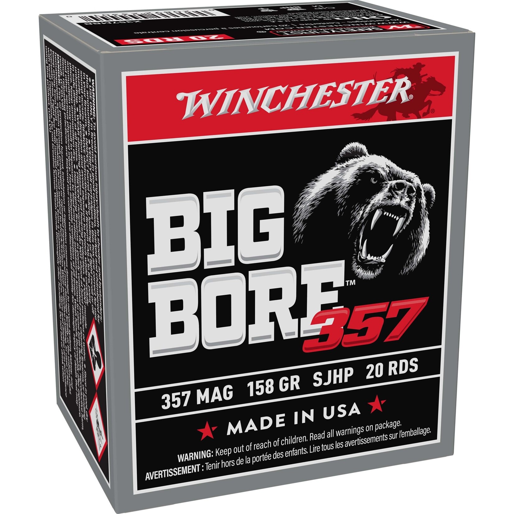 Winchester Winchester Big Bore 357 Mag 158gr SJHP 20rds (X357MBB)