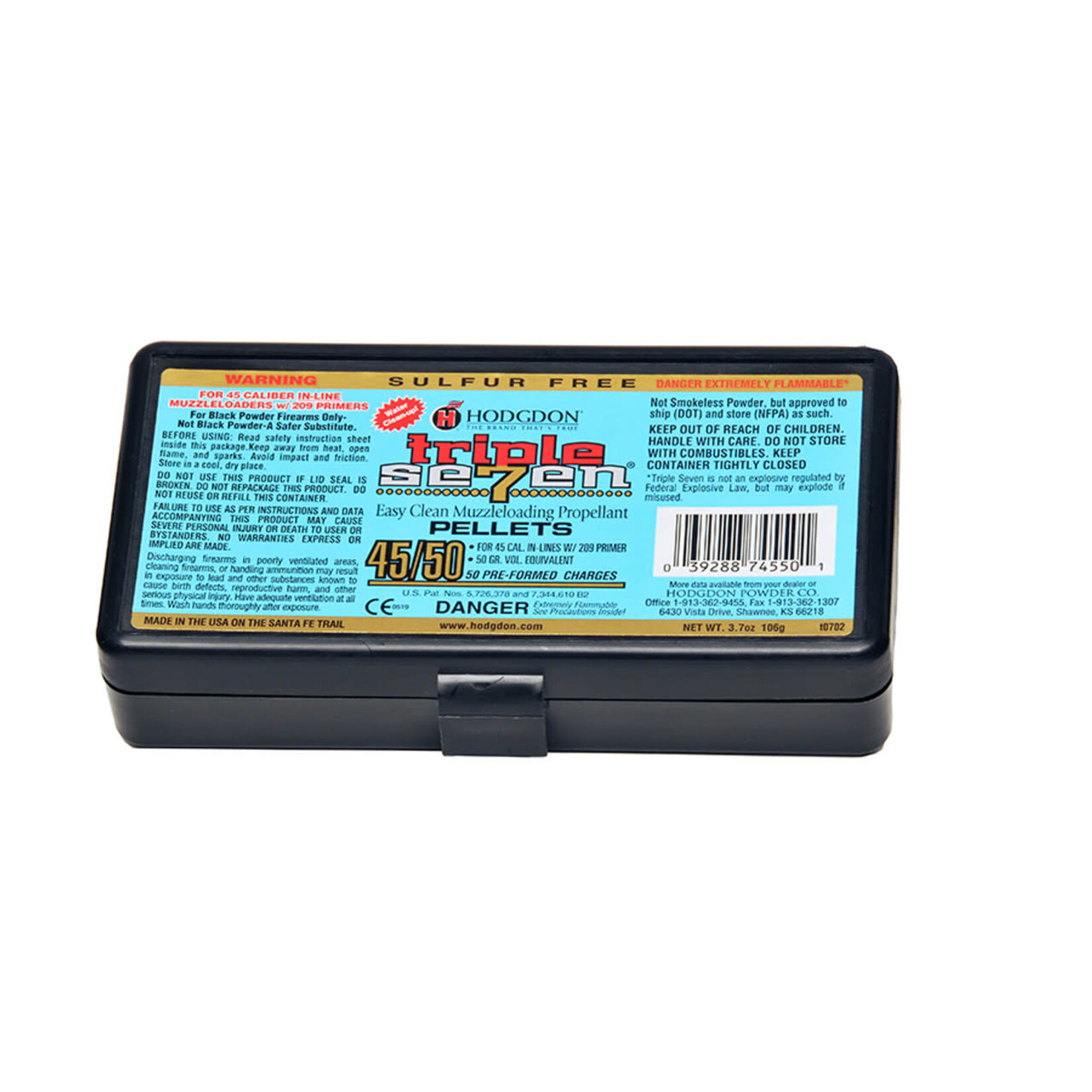 Hodgdon Hodgdon Triple Seven 45cal  50gr Muzzleloading Pellets 50ct. (T74550)