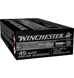 Winchester Winchester Super Suppressed 45 Auto 230gr FMJE 50rds (SUP45)