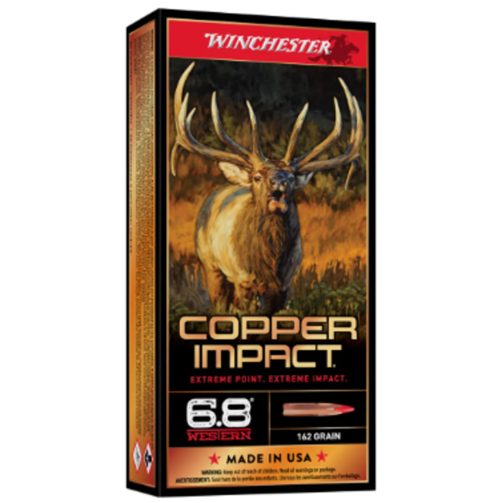 Winchester Winchester 6.8 Western 162gr Copper Impact (X68WLF)