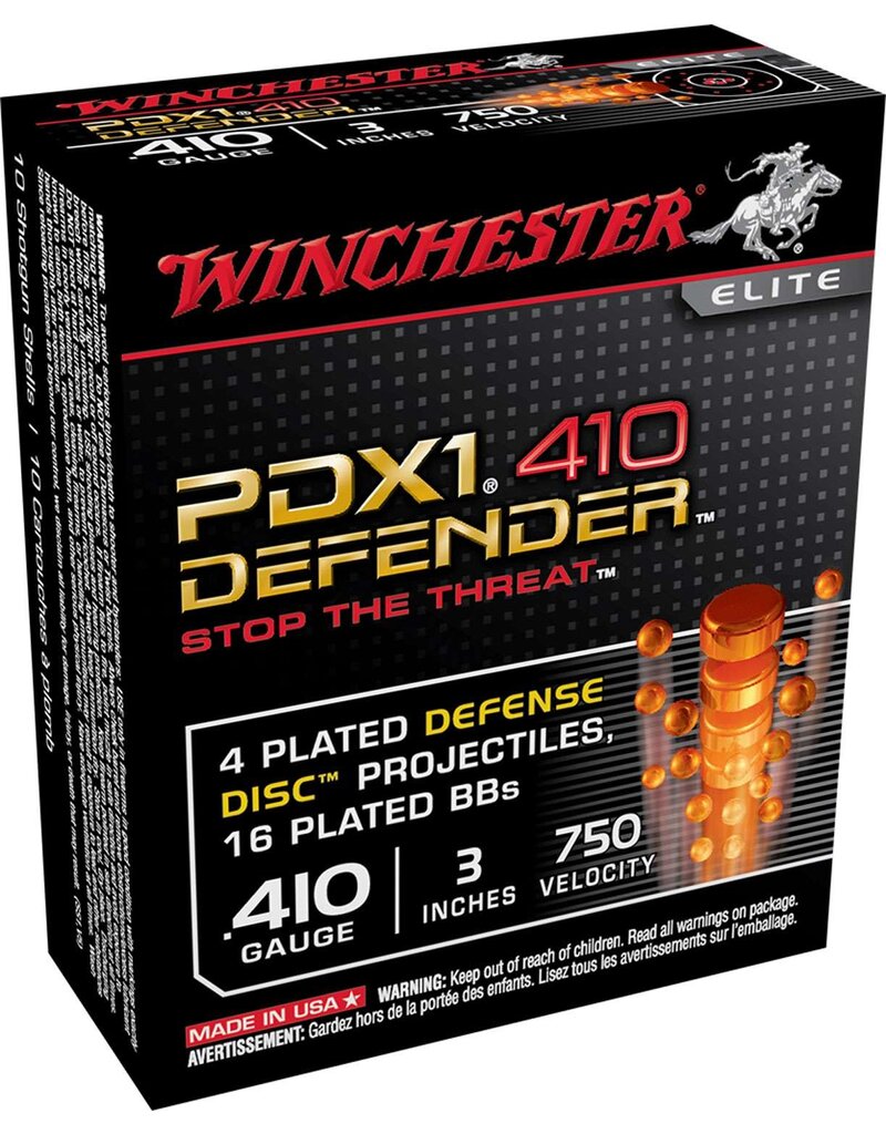 Winchester Winchester Defender 410ga 3" 4 discs & 16 BB's (S413PDX1)