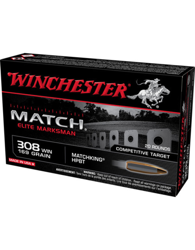 Winchester Winchester Match Elite Marksman 308 Win 169gr Matchking HPBT (S308M2)