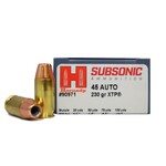 Hornady Hornady Subsonic 45 ACP 230gr XTP 20rds (90971)
