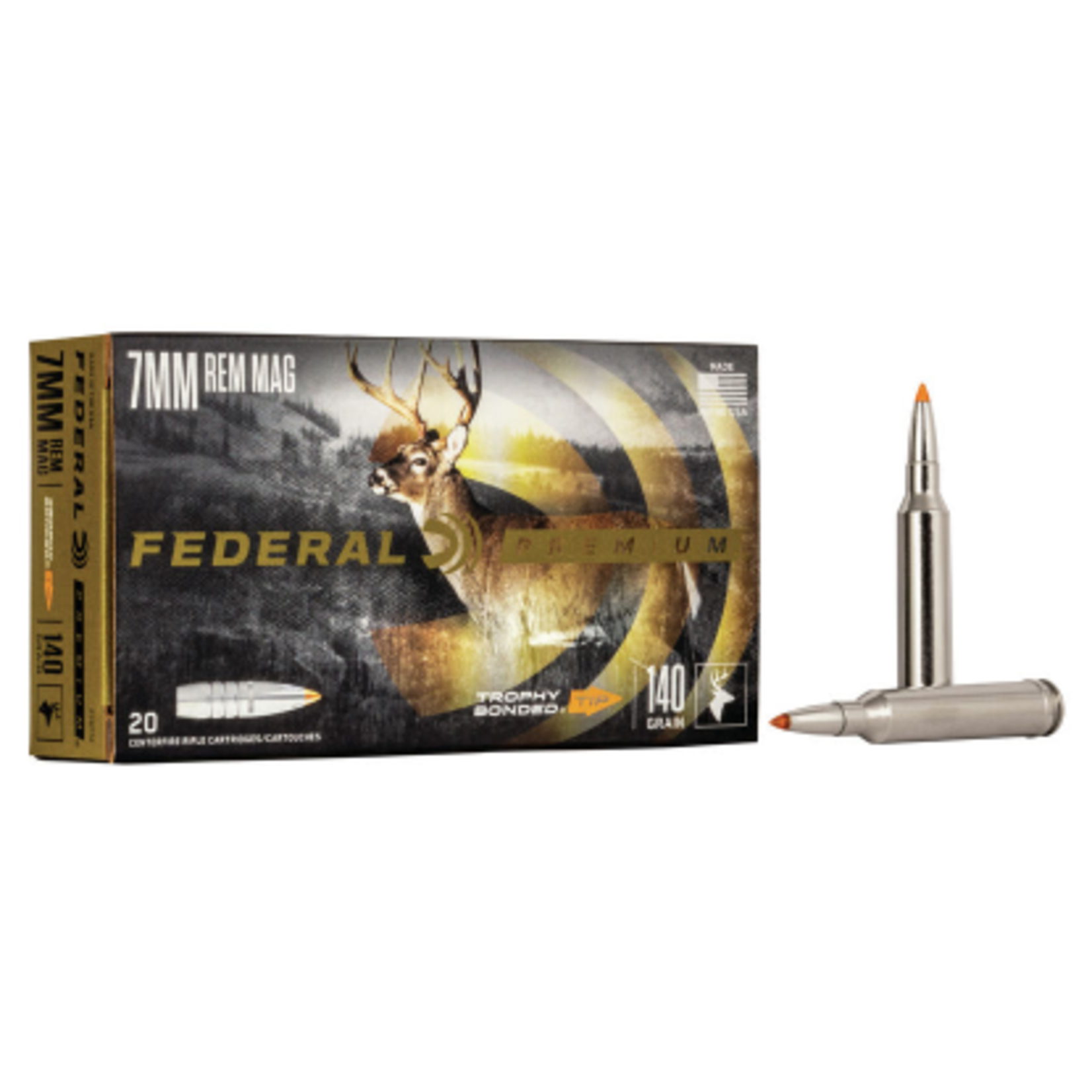 Federal Federal Premium 7mm Rem Mag 140gr Trophy Bonded (P7RTT2)