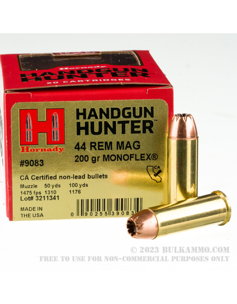 Hornady Hornady Handgun Hunter 44 Rem Mag 200gr MonoFlex 20rds. (9083)