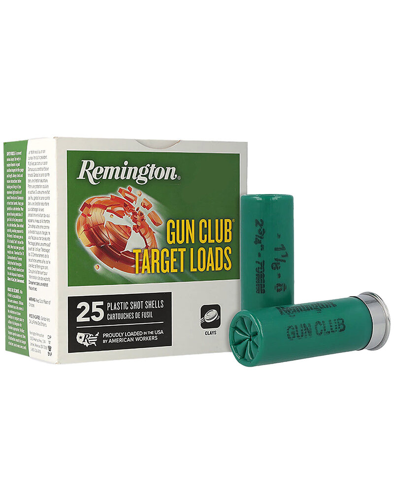 Remington Remington Gun Club 12ga 2 3/4", 1oz #8 Lead Low Recoil (20241)