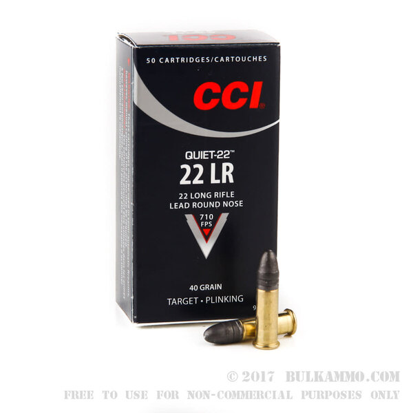 CCI 22 LR 40gr LRN Quiet 50rd box (960) — Eagle Firearms