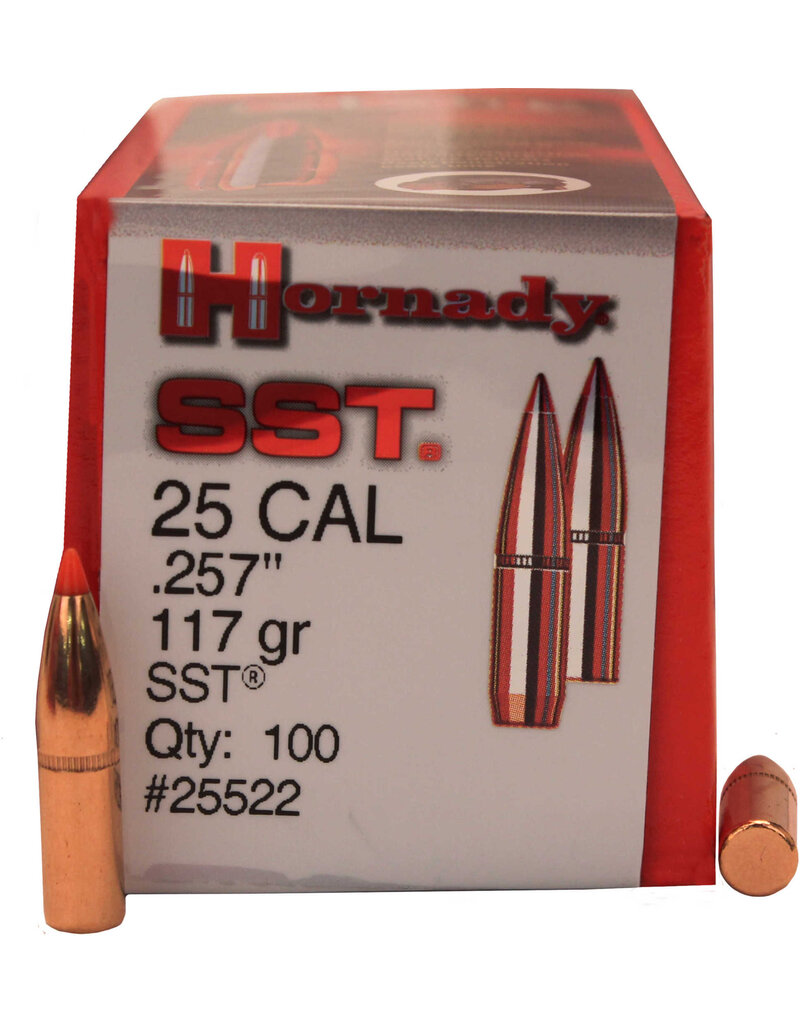 Hornady Hornady .257 dia 25 Cal 117Gr SST 100 CT Bullet (25522)