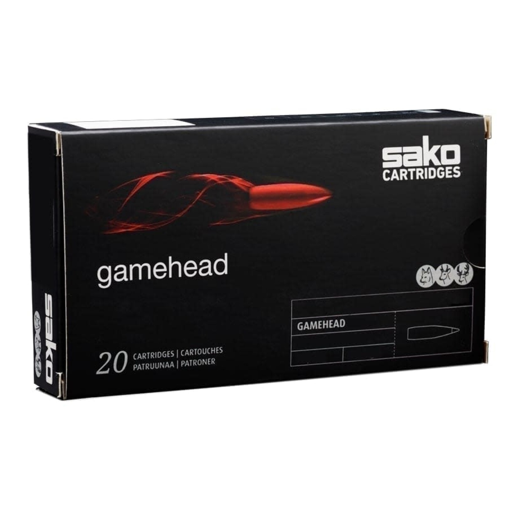 Sako Sako 300 Win Mag 180gr Gamehead 20rd (C633153ASA10)