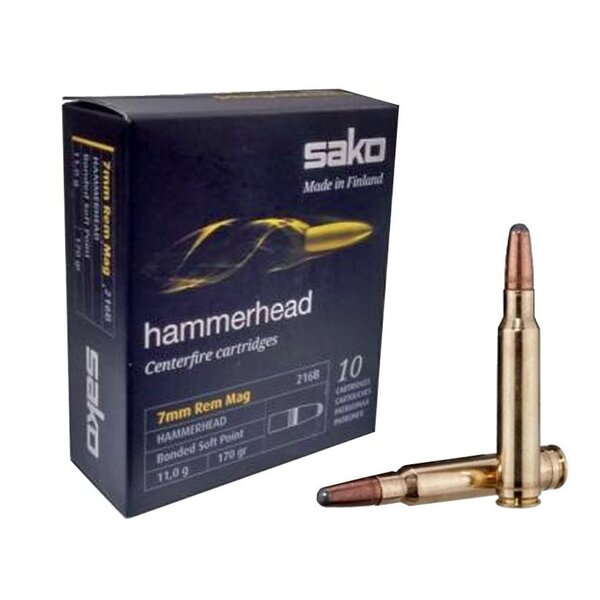 Sako 7mm rem Mag 170gr Hammerhead 20rds. (C627216BSA10) — Eagle Firearms