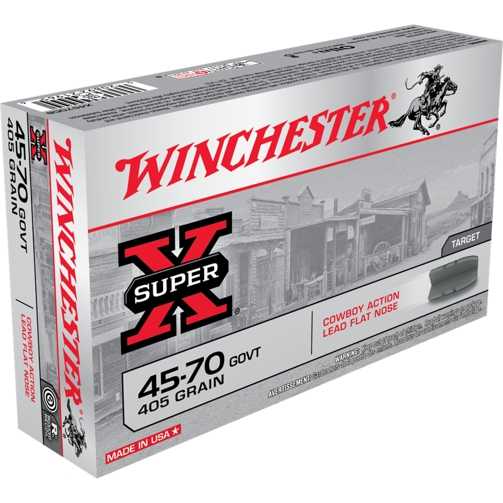 Winchester Winchester 45-70 Govt. 405gr Cowboy Action Lead FN (X4570CB)