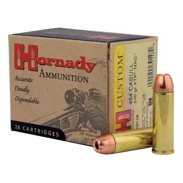 Hornady 454 Casull 240gr XTP 20rds. (9148) — Eagle Firearms