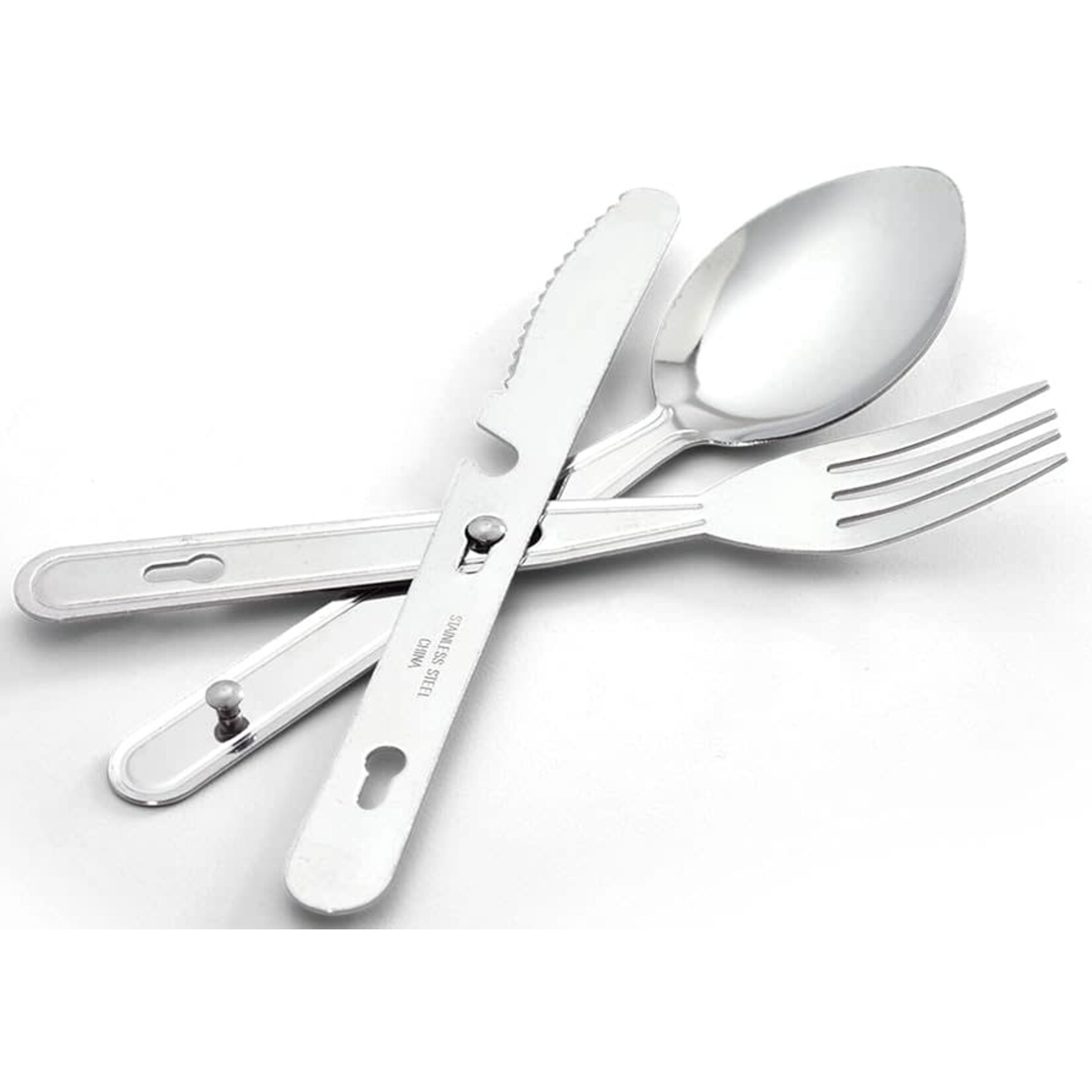 Coghlan Coghlan's Chow Kit  (Stainless Steel Knife/Fork/Spoon)