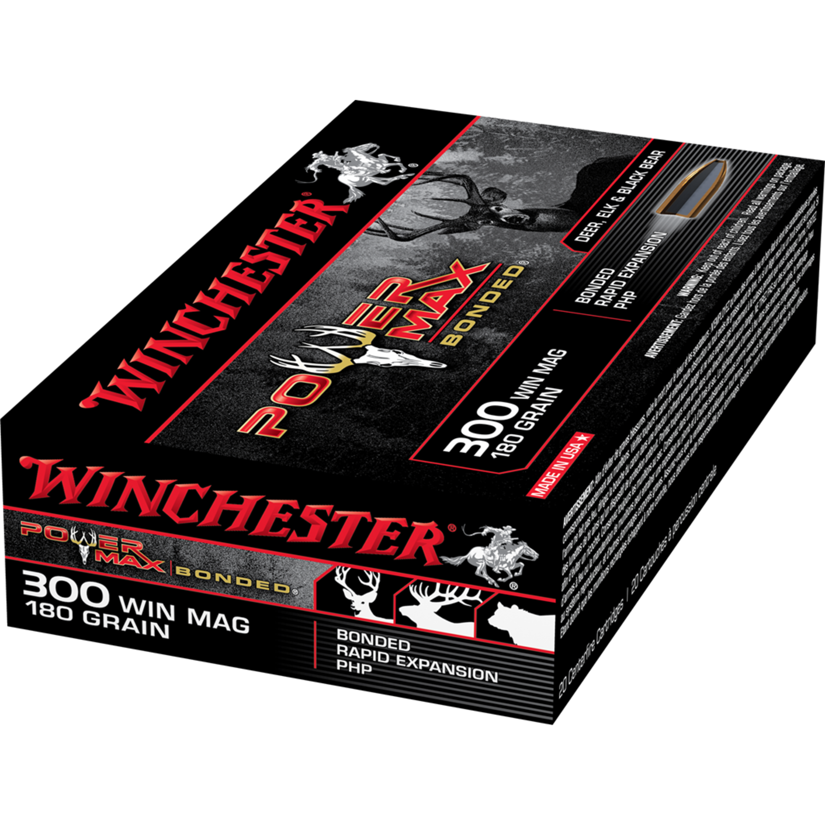 Winchester Winchester Power Max Bonded 300 Win Mag 180gr PHP (X30WM2BP)
