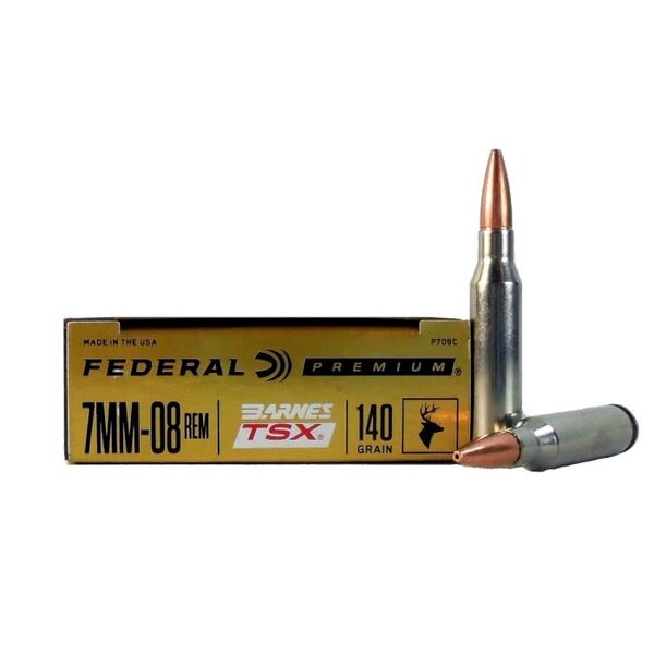 Federal Premium 7mm-08 Rem 140gr TSX (P708C) — Eagle Firearms