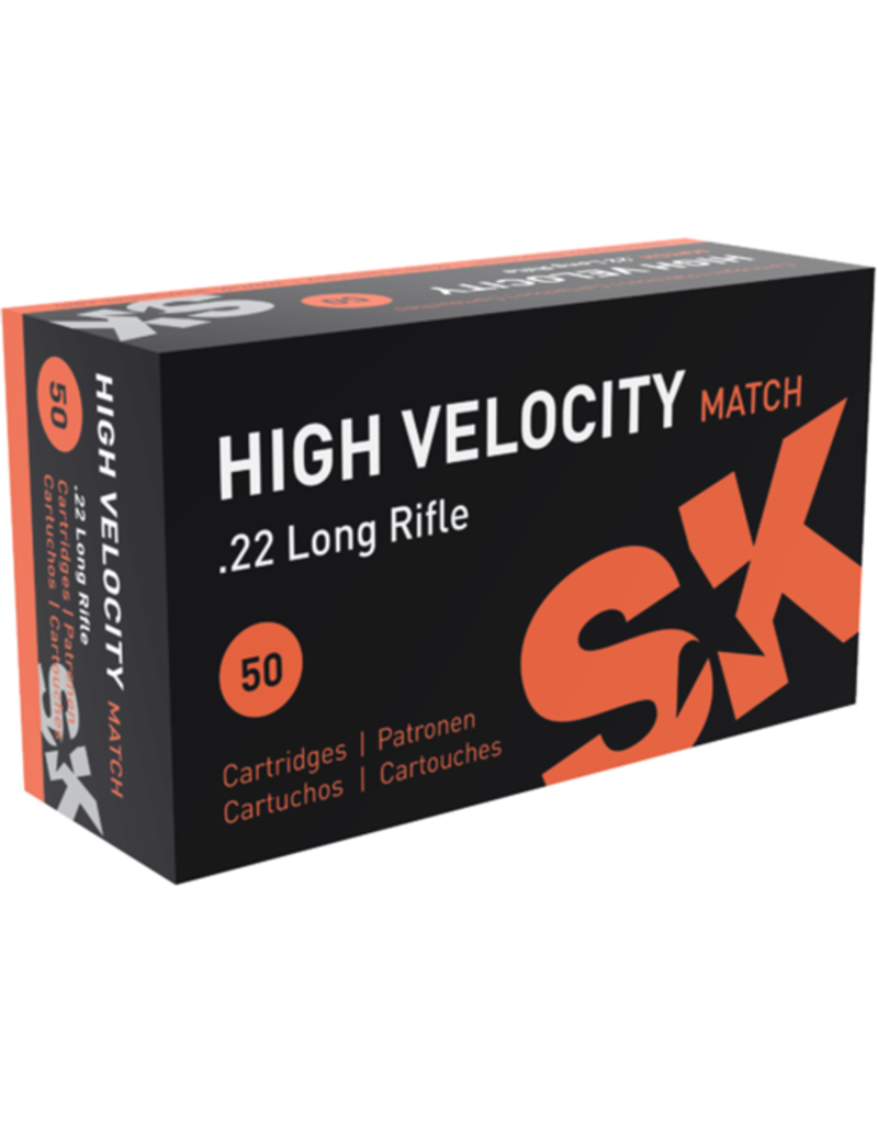 SK SK High Velocity Match 22 LR 40gr LRN 50rds. (420137)