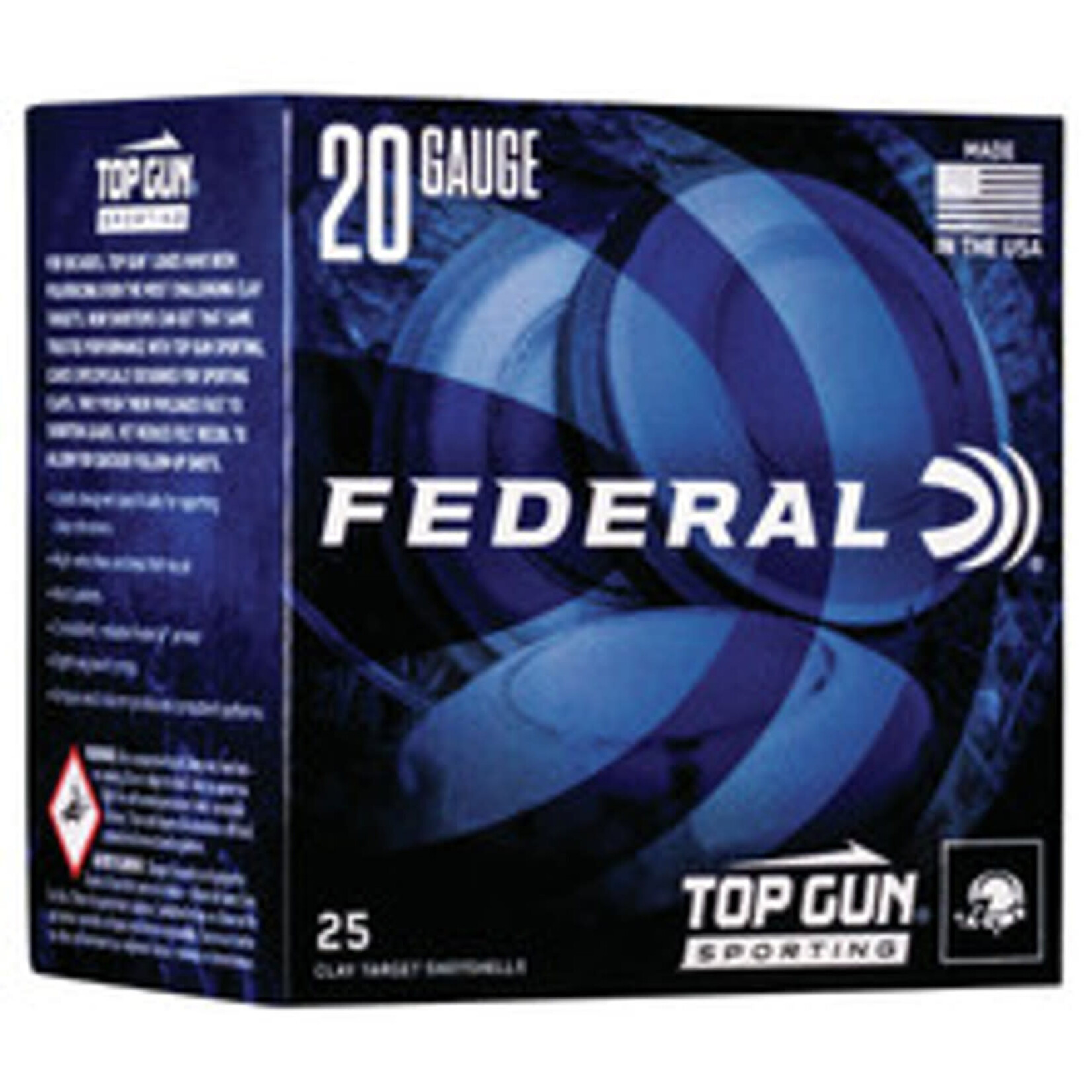 Federal Federal Top  Gun 20ga 2 3/4", 7/8oz #8 Lead (TGS2248)