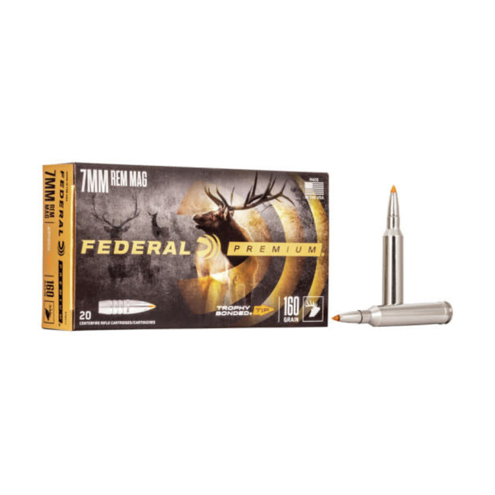 Federal Federal Premium 7mm Rem Mag 160gr Trophy Bonded Tip (P7RTT1)