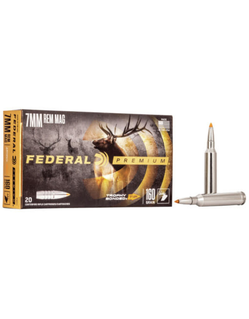 Federal Federal Premium 7mm Rem Mag 160gr Trophy Bonded Tip (P7RTT1)
