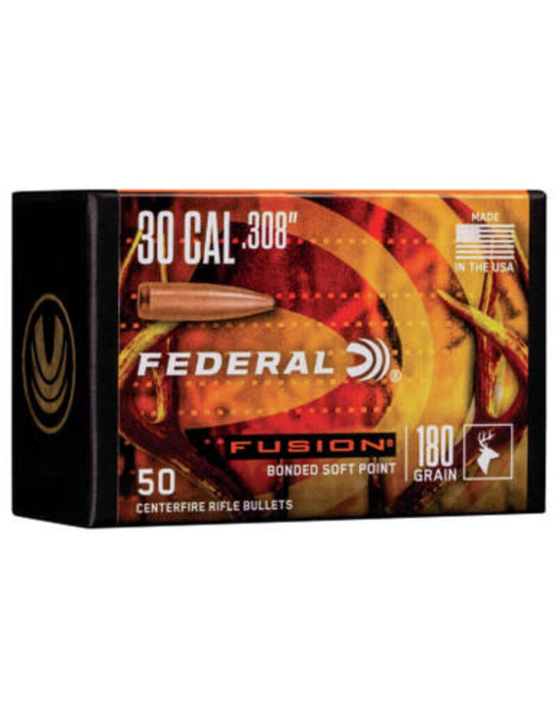 Federal Federal Bullets .308 dia. 30cal 180gr Fusion 50ct. (FB308F4)