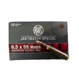 RWS RWS 6.5x55 Swede Match 100gr HP 50ct.