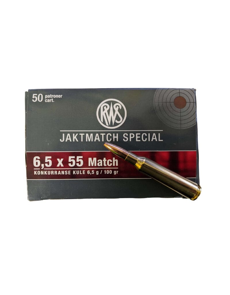 RWS RWS 6.5x55 Swede Match 100gr HP 50ct.