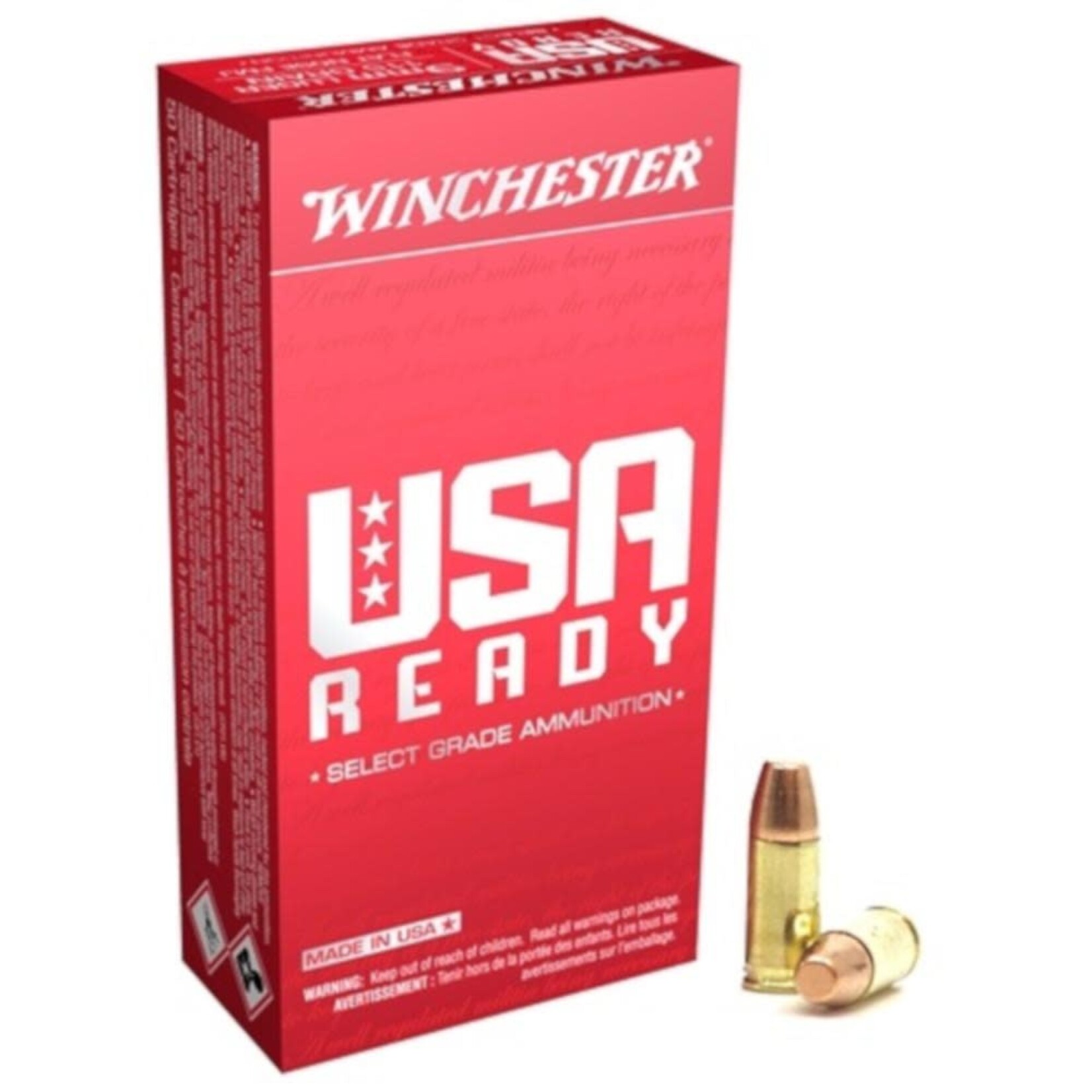 Winchester Winchester USA Ready 9mm Luger 115gr FN FMJ 50rds. (RED9)