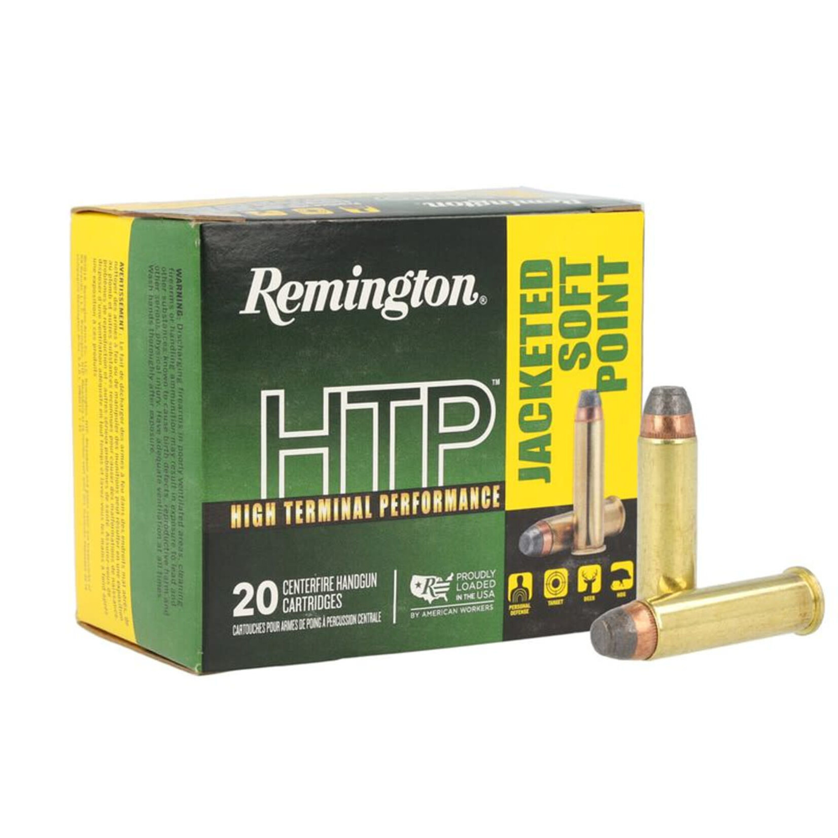 Remington Remington HTP 44 Rem Mag 240gr JSP 20rds. (23002)