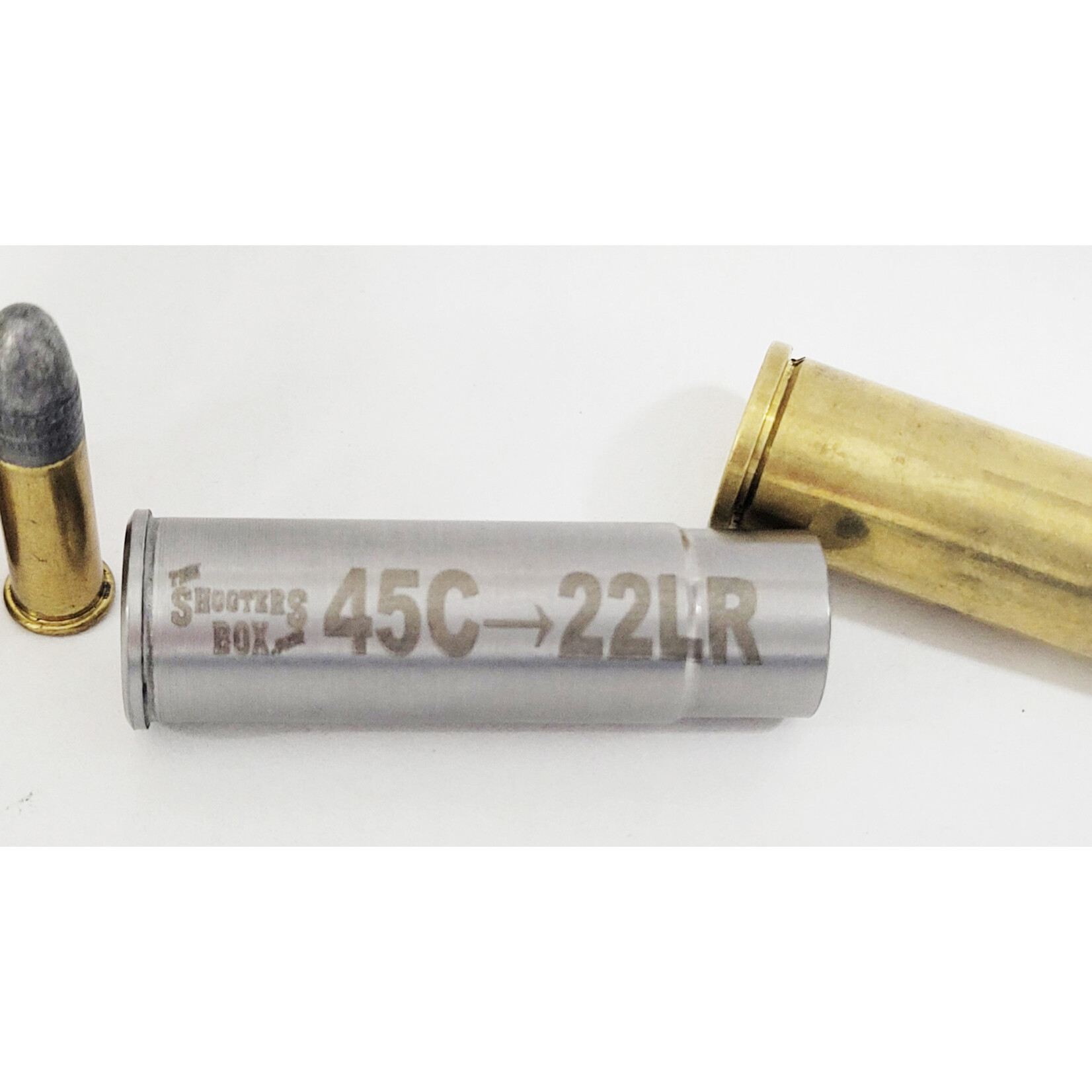 The Shooters Box Caliber Adapter 45 LC to 22LR Standard Velocity Only