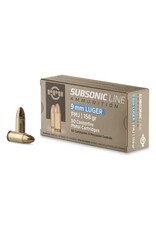 PPU PPU 9mm Luger 158gr FMJ Subsonic (PPS9mm)