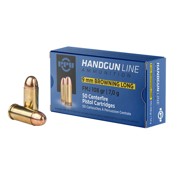 PPU 9mm Browning Long/380 Auto 108gr FMJ (PPH9BL) — Eagle Firearms