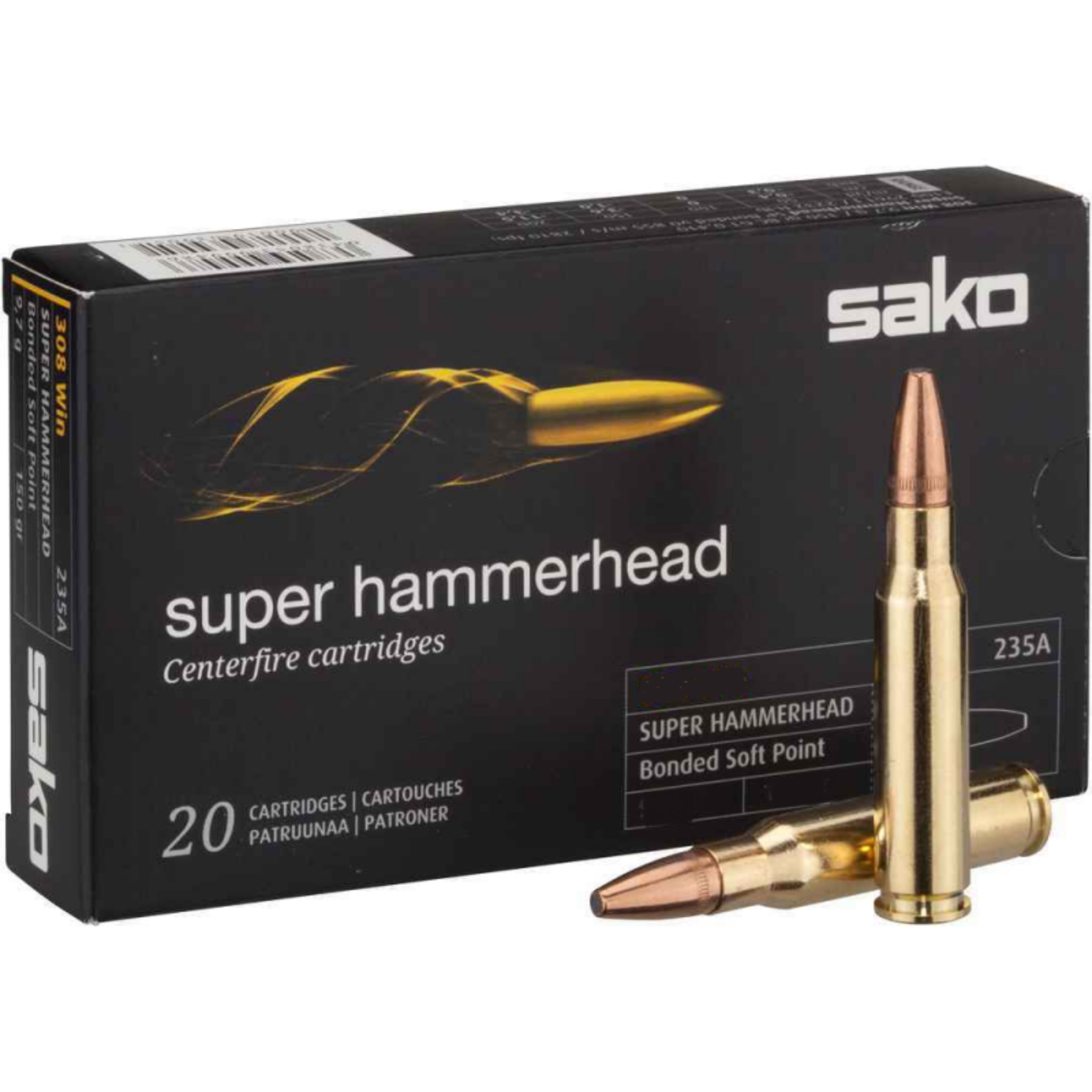 Sako Sako 300 Win Mag 180gr Super Hammerhead 20rds. (C633236ASA10)