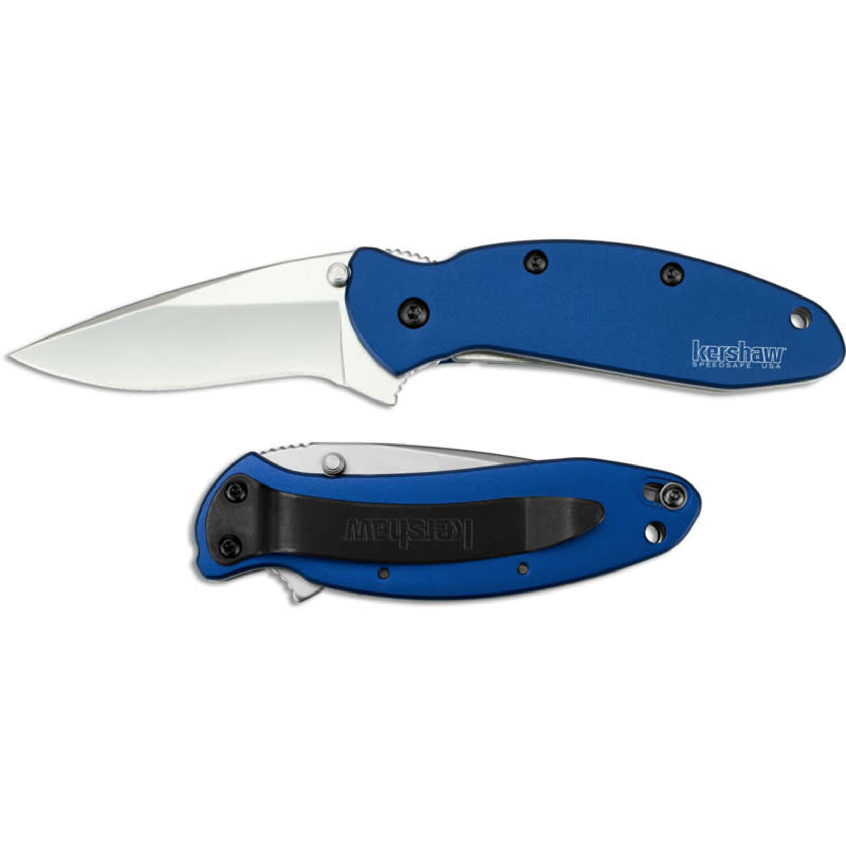 Kershaw Kershaw Scallion Folding Knife, Navy Blue (1620NB)