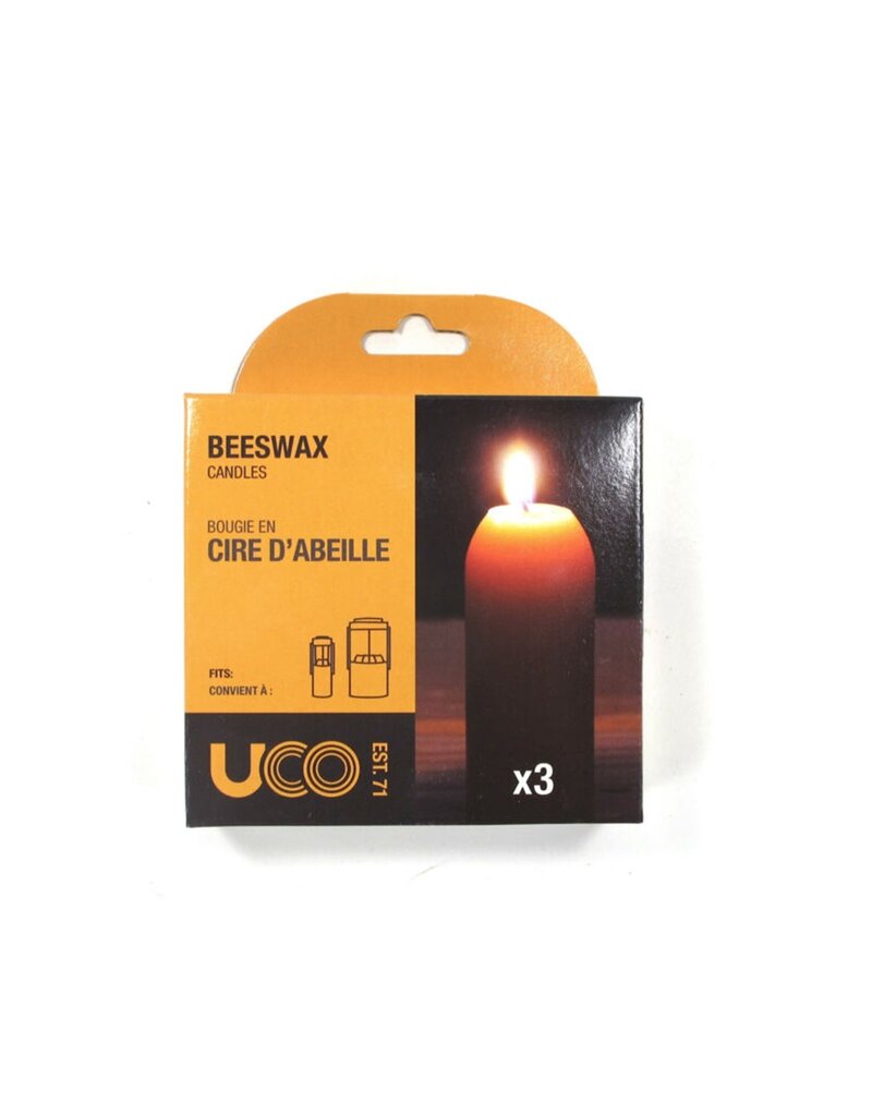 UCO UCO 12 Hour Candles 3pk Beeswax