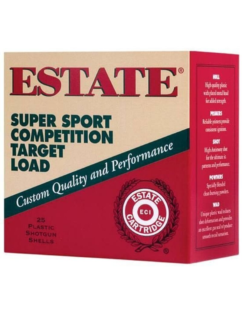 Estate Estate Super Sport 12ga 2 3/4", 1 1/8oz #7.5 Lead (SS12H7.5)