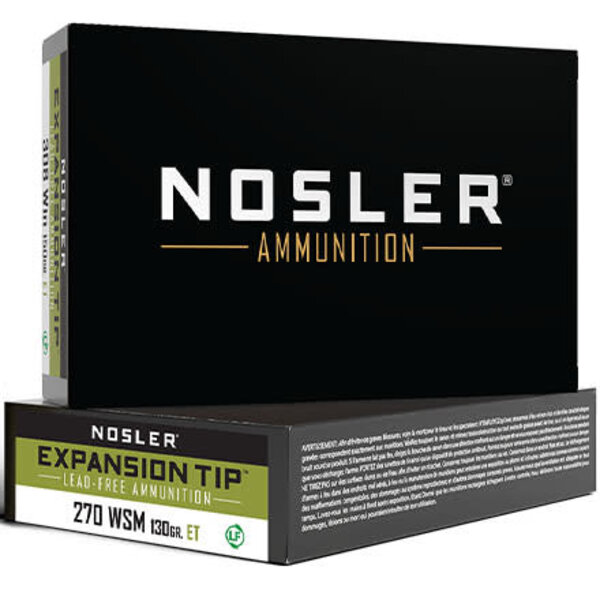 Nosler Expansion Tip 270 WSM 130gr ET (40142) — Eagle Firearms