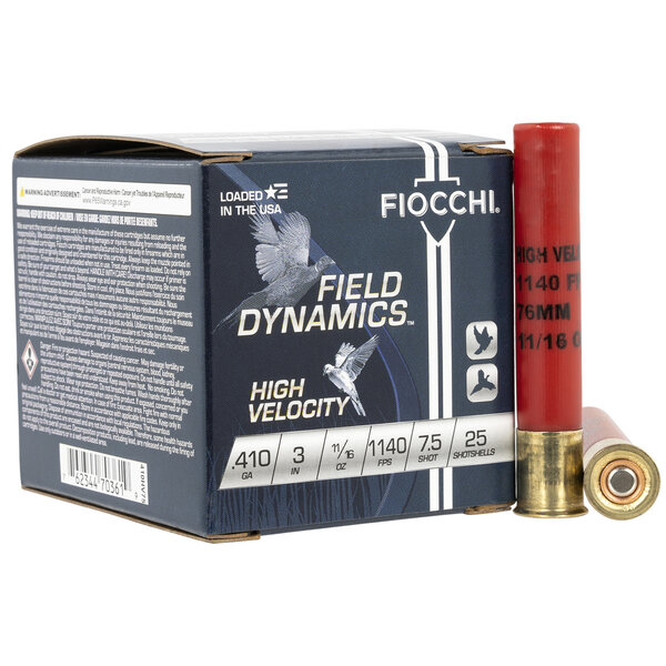 Fiocchi Field Dynamics 410ga 3", 11/16oz #6 Lead — Eagle Firearms